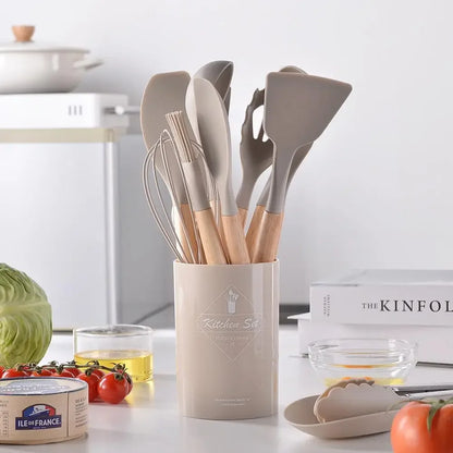 12pcs Silicone Kitchen Utensils Set