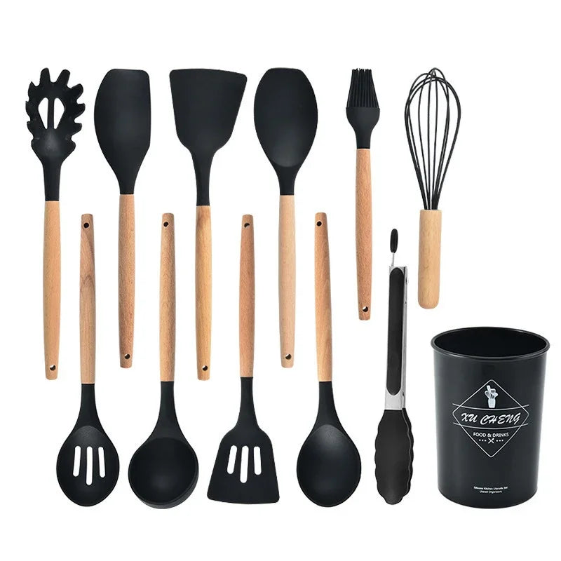 12pcs Silicone Kitchen Utensils Set