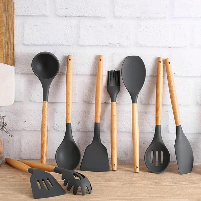 12pcs Silicone Kitchen Utensils Set